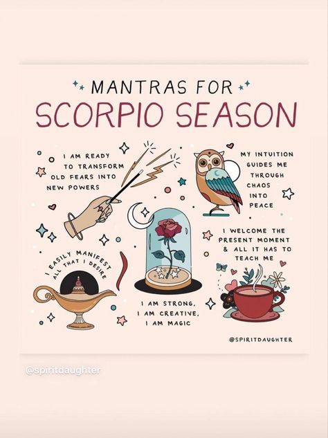 Scorpio Season Rituals, Scorpio Journal Ideas, Scorpio Witch, Astrology Moon, Gemini And Scorpio, Scorpio Zodiac Facts, Magic Day, Zodiac Book, Scorpio Season