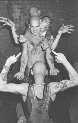 Cro-Mags Black And White, Tattoos, Wall, White, Black