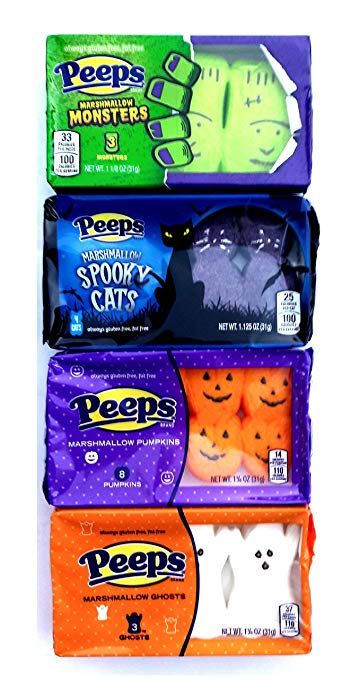 Peeps Halloween, Marshmallow Halloween, Flower Making With Paper, Peeps Flavors, Homemade Squishies, Weird Snacks, Spooky Cats, Halloween Candies, Paper Squishy