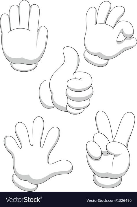 Cartoon Hand Illustration, Sign Up Illustration, Hand Illustration Drawing, Hand Sign Drawing, Cartoon Hand Drawing, Hand Drawing Cartoon, Character Hands, Hands Cartoon, Hand Gesture Drawing