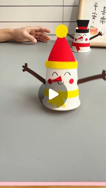 paper crafts creator on Instagram: "don’t throw away disposable paper cups. make a fast-running snowman for your children
#papercup #snowman #diy #craft #kids #fun #handmade #creative #recycle #eco #easy #ideas #parenting #art #winter" Disposable Cups Craft, Paper Cup Crafts Decoration, Paper Cup Snowman, Connection Activities, Snowman Diy, Paper Cup Crafts, Steam Lessons, Fast Running, Craft Kids