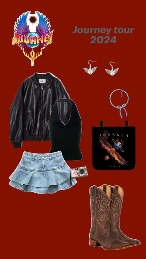 Def Leppard Outfit, Journey Concert Outfit, Journey Concert Outfit Ideas, Journey Concert, Concert Outfit Ideas, Def Leppard, Outfit Idea, Concert Outfit, Outfit Ideas