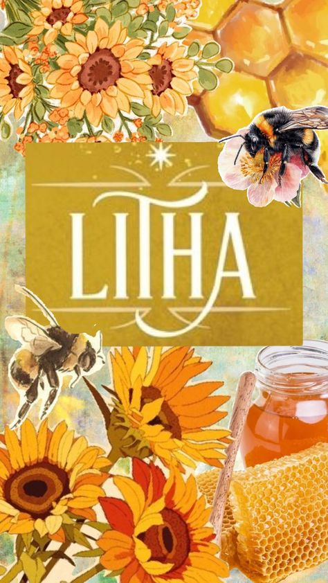 Litha #litha #summer #summersolstice #pagan #holiday #honey #bee #sunflower #bumblebee #witch Sunflower Witch, Bee Sunflower, Witchy Stuff, Summer Solstice, Honey Bee, Bumble Bee, Summer Days, Sunflower, Witch