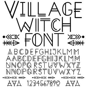 Silhouette Design Store - Product ID #: Witch Font, Positivity Journal, Hand Lettering Alphabet Fonts, Font Love, Alfabet Font, Feminist Tattoo, Doodle Monster, Lettering Styles Alphabet, Bullet Journal Font