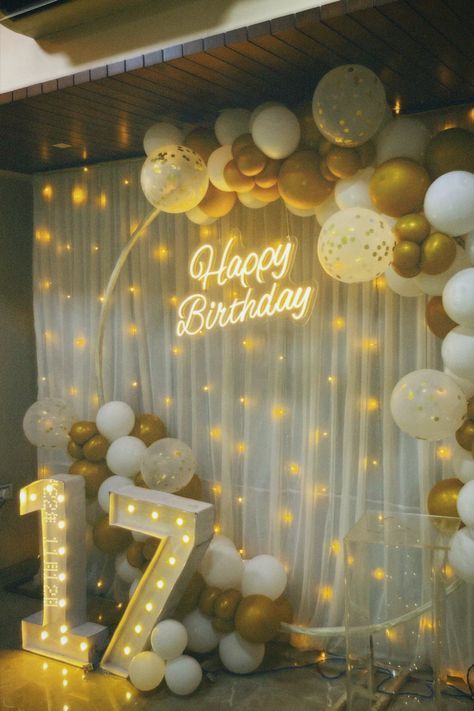 Design For Debut Party Simple, Stage Backdrop Ideas Events, Debut Theme Ideas Simple, Sweet 17 Birthday Ideas Theme, Debut Theme Ideas 18th Simple, Simple Birthday Backdrop, 17th Birthday Decorations, Debut Theme Ideas, 25 Birthday Decorations