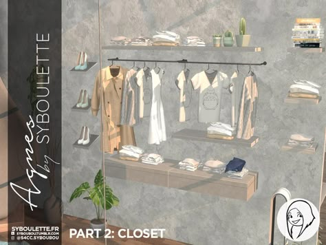 The Sims Resource - Patreon early release - Agnes set - Part 2: Closet Sims 4 Cc Store Items, Sims 4 The Sims Resource Cc, Sims 4 Closet Clutter Cc, The Sims Resource Decor, Sims 4 Cc Closet Clutter, Sims 4 Closet Cc, The Sims Resource Objects, Lotes The Sims 4, Xmas Fireplace