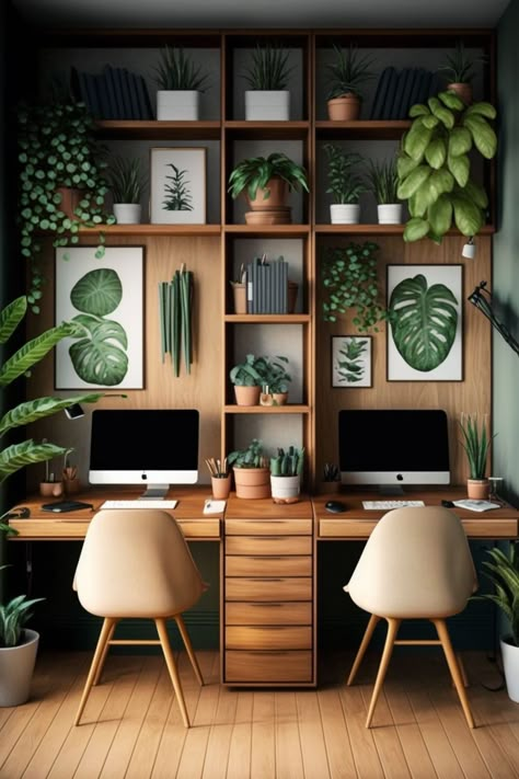 Ruangan Studio, Modern Office Interiors, Interior Design Per La Casa, Interior Vintage, Office Inspo, Home Office Setup, Home Office Space, Design Del Prodotto, Office Setup