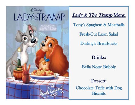 DISNEY MEAL #8 - LADY AND THE TRAMP! Has link to pictures of How the Meal Came Together & The Treat! Happiest Memories On Earth - is an awesome blog that has SO MANY Disney Meal Ideas and MORE!! Lady And The Tramp Dinner, Disney Movie Themed Dinner, Themed Dinners Ideas, Family Movie Night Themes, Disney Movie Night Menu, Disney Themed Movie Night, Disney Movie Night Food, Pixar Studios, Disney Themed Food