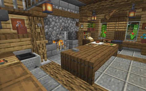 Minecraft Kitchen Anvil - House People #kitchendesign #kitchen Brewing Room Minecraft, Minecraft Brewing, Minecraft Kitchen Design, Kitchen Minecraft, Minecraft Kitchens, Minecraft Interior, Minecraft Interior Design, Minecraft Castle, Minecraft Medieval