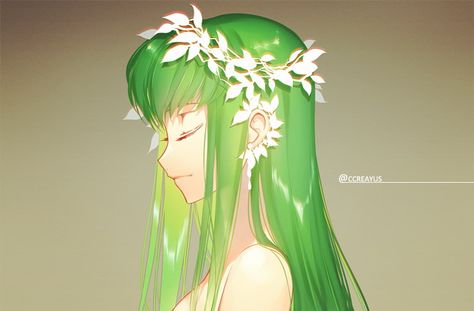 Code Geass Fanart, Code Geass Wallpaper, Code Geass C.c, All Codes, Mysterious Girl, Code Geass, Anime Couples Manga, Manga Illustration, Green Hair