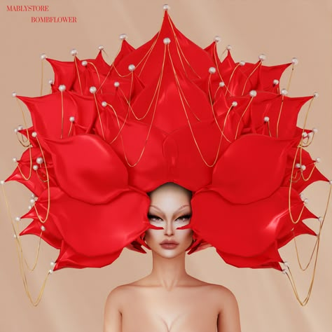 BOMBFLOWER | Patreon Sims 4 Cc Lady Gaga, Sims 4 Haute Couture Cc, Sims 4 Cc Drag, Drag Accessories, Sims Accessories, Sims 4 Collections, Sims Hair, Sims4 Cc, Cc Sims