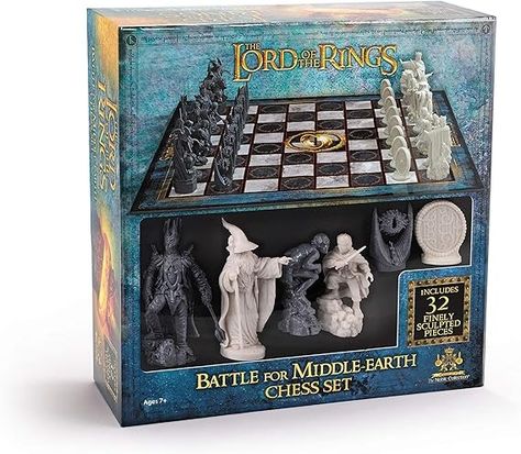 Amazon.com: The Noble Collection The Lord of The Rings - Chess Set: Battle for Middle-Earth,Black : Toys & Games Lord Of The Rings Chess Set, The Middle, Chess Set, Middle Earth, Chess, Lord Of The Rings, Black