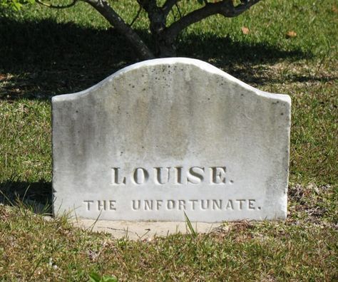 The grave of Louise the Unfortunate is also known to pique interest. According to local lore, Louise came to Natchez searching for her fiancee but never found him. Grave Stones, Cemetery Headstones, Famous Graves, Old Cemeteries, Cemetery Art, Never Stop Dreaming, Grave Markers, After Life, Six Feet Under