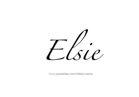 Elsie Name Tattoo Designs Elyse Name, Elsie Name, Eloise Name Meaning, Eloise Name, Elise Name Meaning, Best Tattoo Fonts, Number Tattoos, Name Tattoo Designs, Tattoo Script