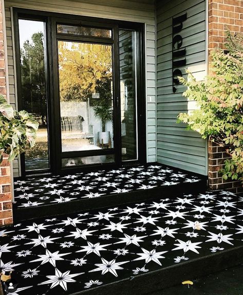 Star Tile Stencil Geometric Cement TILE STENCIL for Painting Tiles Reusable Tile Stencils for Home Makeover-paint Your Old Tile and Save - Etsy Stencil Concrete, Tile Stencils, Star Tile, Concrete Patios, Tile Stencil, Wall Stencils, Concrete Porch, Painting Concrete, Concrete Patio