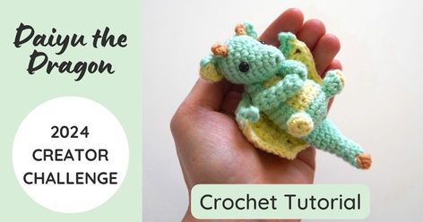 Dragon Crochet, Crochet Dragon Pattern, Keychain Pattern, Crochet Dinosaur, 2024 Year, Adornos Halloween, Free Coloring Sheets, Free Pdf Pattern, Crochet Dragon