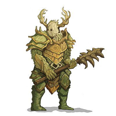 Wood Warforged, Nature Guardian, Warforged Dnd, Rune Knight, Beast Creature, D D Monsters, Rpg Characters, Dungeons And Dragons Game, Fiction Idea