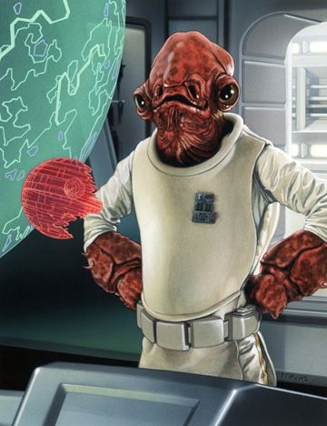 Admiral Ackbar /// by Chris Trevas Mon Calamari, Admiral Ackbar, Galactic Republic, Star Wars Rpg, Galactic Empire, Star Wars Artwork, Star Wars Inspired, Star Wars Fan Art, Star Wars Poster