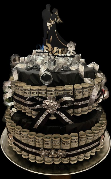 Dollar Bill Birthday Cake, Wedding Money Cake, Dollar Bill Origami Birthday Cake, Dollar Bill Cake, Cake Dollar Birthday, Money Bday Cake Ideas, Money Cake Pull Out Design, Border Hopper, Foam Cake