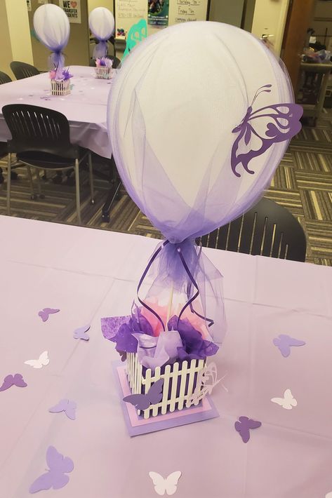 Pink And Purple Butterfly Baby Shower, Butterfly Baby Shower Ideas Centerpieces, Diy Kite Decorations, Butterfly Baby Shower Centerpieces, Butterfly Baby Shower Cake, Butterfly Themed Birthday Party, Butterfly Baby Shower Theme, Happy Birthday Decor, Rapunzel Party