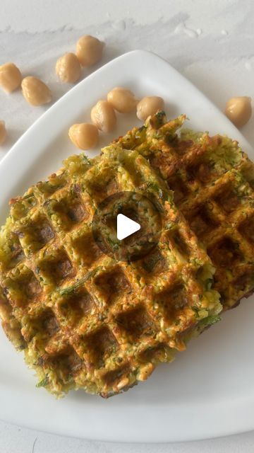 Vegetarian Waffle Recipe, Waffle Maker Indian Recipes, Chickpea Waffles Recipe, Pea Falafel Recipe, Red Lentil Waffles, Falafel Waffle, Panelle Chickpea Fritters, Chic Peas, Savory Waffles