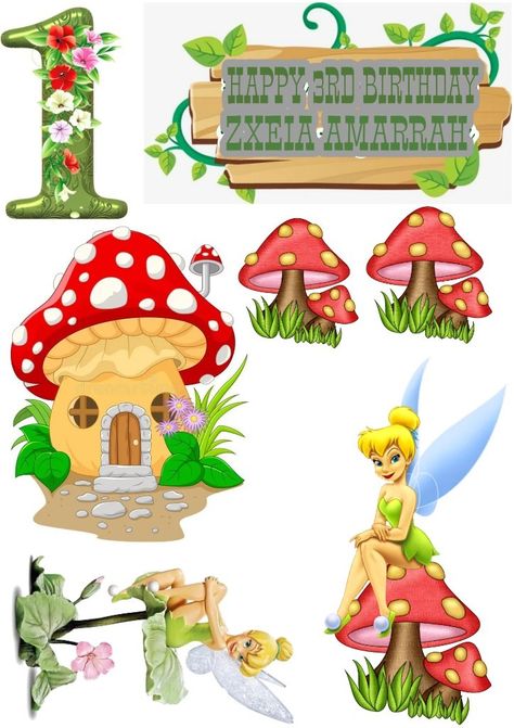 Thinker Bell Cake Topper Printable, Tinkerbell Cake Topper Free Printable, Tinkerbell Printable Cake Topper, Tinkerbell Cartoon, Bolo Crossfit, Tinkerbell Cake Topper, Diy Cake Topper Printable, Tinkerbell Birthday Cakes, Tinkerbell Pictures