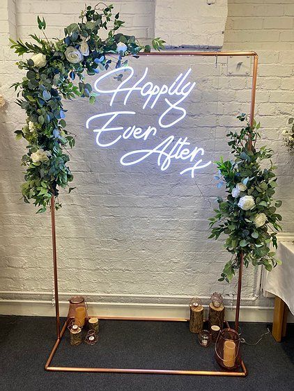 Unique Event Decor, Twilight Wedding, Backdrop Frame, Custom Neon Lights, Neon Decor, Copper Wedding, Wedding Neon Sign, Neon Wedding, Stage Decorations