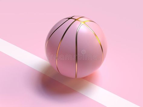 3d Basketball, Basketball Background, Pink Basketball, Ball Basketball, Aesthetic Objects, Cute Diy Room Decor, Basketball Photography, Baby Pink Aesthetic, Basketball Wallpaper