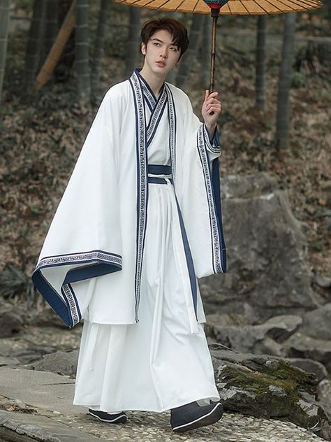 Chinesehanfu Chinese Robes Men, Hanfu Men Traditional, Ancient Chinese Clothing Men, Chinese Traditional Dress Men, Chinese Clothing Men, Chinese Traditional Clothing Men, Chinese Clothing Modern, Pose Man, Men Hanfu