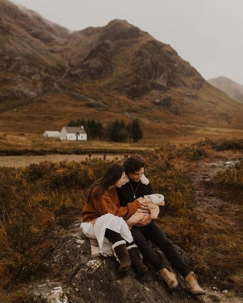 Moody Family Photoshoot, Moody Family Photos, Moody Portrait Photography, Moody Photoshoot, Photographing People, Family Portrait Poses, Hope Photography, The Isle Of Skye, Baby Smiles