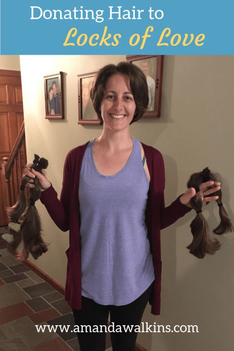 Donating Hair to Locks of Love | Amanda Walkins #volunteer #haircut #hairdonation #locksoflove #charity Locks Of Love, Donate Hair, Hair Donation Before And After, Donate Necklace, Donating Hair, Donate Life, Donate Books, Happy New Year Everyone, How Lucky Am I