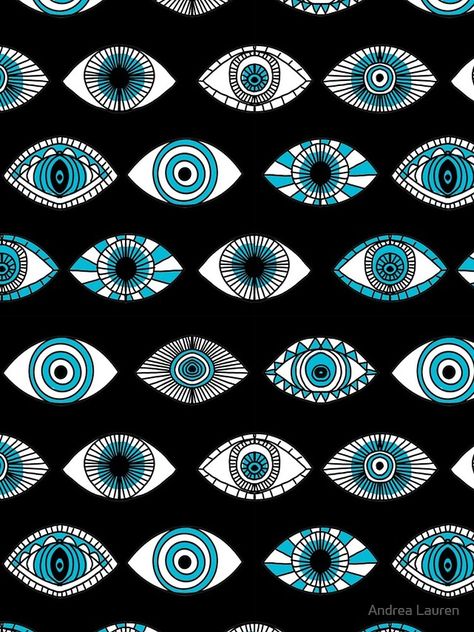 Eye Pattern Wallpaper, Evil Eye Origin, Eye Print Pattern, Evil Eye Aesthetic Vintage, Eye Pattern Design, Evil Eye Painting Canvases, Evil Eye Lockscreen, Eyes Illustration Art, Evil Eye Aesthetic