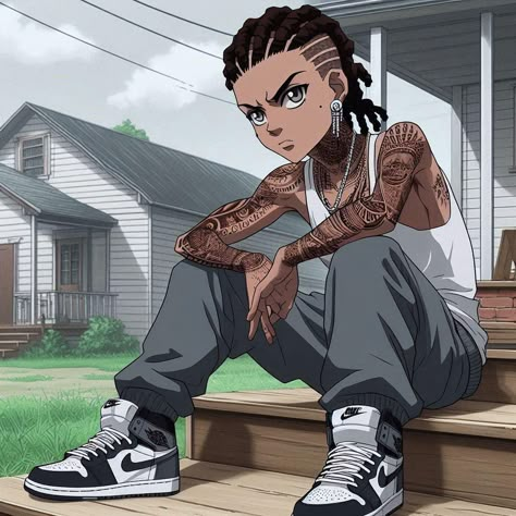 #boondocks The Boondocks Fanart, Gang Drawings, Boondocks Wallpaper, Boondocks Anime, Boondocks Characters, Riley Boondocks, Boondocks Cartoon, The Boondocks Cartoon, Christian Pics