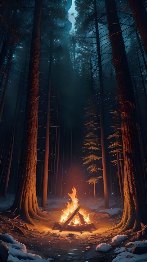 Night Iphone Wallpaper, 2d Aesthetic, Night Trees, Wallpaper Forest, Iphone Wallpaper Hd, Artistic Wallpaper, Forest Night, Iphone Wallpaper Hd Nature, Forest Illustration