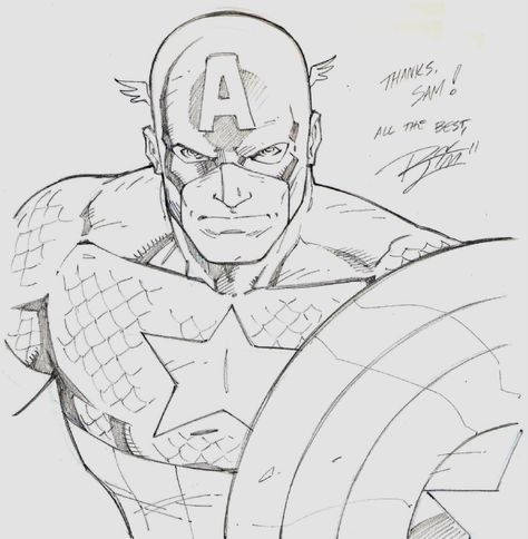 Captain America Drawing Sketches, Captain America Doodle, Marvel Doodles, Captain America Sketch, Cartoon Pencil Drawing, Captain America Drawing, Hulk Sketch, Marvel Paintings, Comic Art Sketch