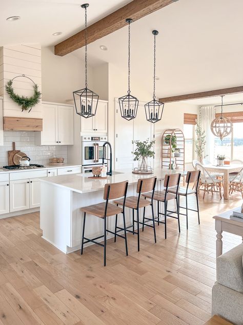 Painted Kitchen Island, Sarah Joy, Kitchen Shelving, New Countertops, Shelving Ideas, Casa Country, New House - Kitchen, Farmhouse Kitchen Design, Friday Favorites