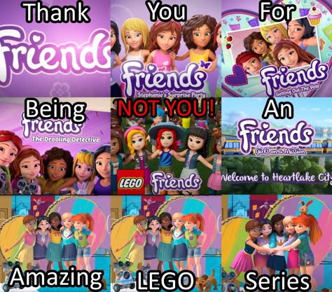 lego friends meme The Lego Movie Wallpaper, Lego Friends Characters, Lego Friends Fanart, Lego Friends Aesthetic, Lego Friends Sets, What Do You Meme, Friends Series, Childhood Memories 2000, Friend Memes