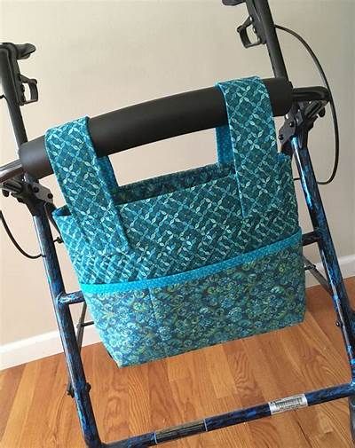 Free Patterns For Walker Bags This Free Tool Does The Work For You ... Walker Bag Tutorial, Walker Bags, Wheelchair Bags, Walker Bag, Bags Pattern, Stroller Bag, Bag Pattern Free, Purple Paint, Bag Patterns To Sew