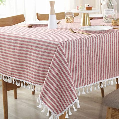 Striped Tablecloth, Dining Table Cloth, Striped Tablecloths, 3d Wall Decor, Rectangle Tablecloth, Bed Throw Blanket, Kitchen Dinning, Square Dining Tables, Kitchen Mats Floor