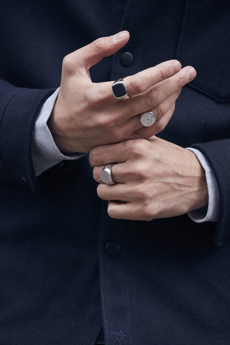 Man With Rings Aesthetic, Man Accessories Aesthetic, Tom Wood Ring, Man With Rings, Men Accessories Aesthetic, Men’s Rings, Men Rings Aesthetic, Men Wearing Rings, Mens Hands