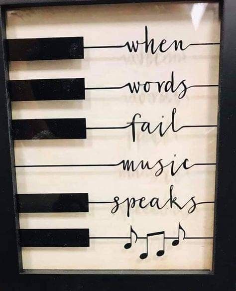 Piano Crafts, When Words Fail Music Speaks, Musical Symbols, When Words Fail, Helpful Quotes, Woodburning Ideas, Piano Art, Diy Tumbler, Music Crafts