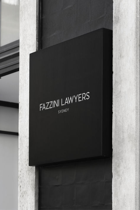 Logo & Branding for Fazzini Lawyers Lawyer Branding, Lawyer Logo, Signage Ideas, Graphic Design Creative, Link Design, Wayfinding Signage, Branding Graphic Design, Signage Design, Creative Direction