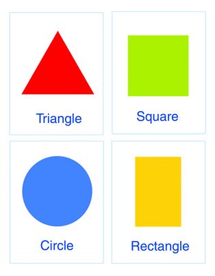 SHAPES - Triangle, Square, Circle, Rectangle. - Grade One Two at Al Siraat Triangle Math, Shape Poems, Shape Songs, Math Flash Cards, Shapes Flashcards, Flashcards For Toddlers, Color Flashcards, Printable Shapes, Shapes Preschool