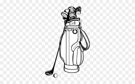 Golf Club Bag Clip Art - Golf #407971 Golf Bag Tattoo, Golf Animation, Golf Clip Art, Golf Drawing, Camera Tattoo, Free Clipart Images, Golf Bag, Bag Clips, Art Clipart