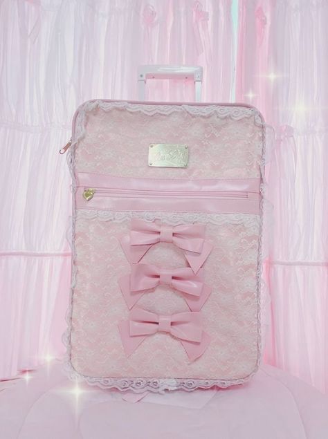 Millions Of Followers, Pink Suitcase, Pink Luggage, Hime Gyaru, Pink Stuff, Pink Aura, Girly Bags, Liz Lisa, Living Dolls