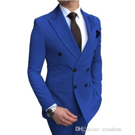 2020 New Groom Outfit Beige Men's Suit 2 Pieces Double-breasted Notch Lapel Flat Slim Fit Casual Tuxedos For Wedding(Blazer+Pants) Tuxedos For Wedding, Wedding Blazer, Wedding Blazers, Suits Men Business, Man Blazer, Groom Tuxedo, Mens Fashion Business, Groomsmen Suits, Tuxedo Wedding