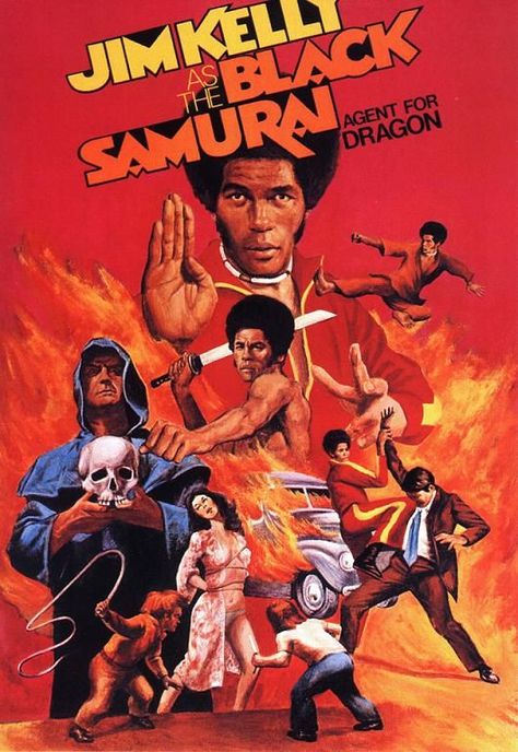 African American Movies, Blaxploitation Film, Black Samurai, Black Heroes, Action Movie Poster, Jim Kelly, Kung Fu Movies, Nostalgia Art, Movie Black