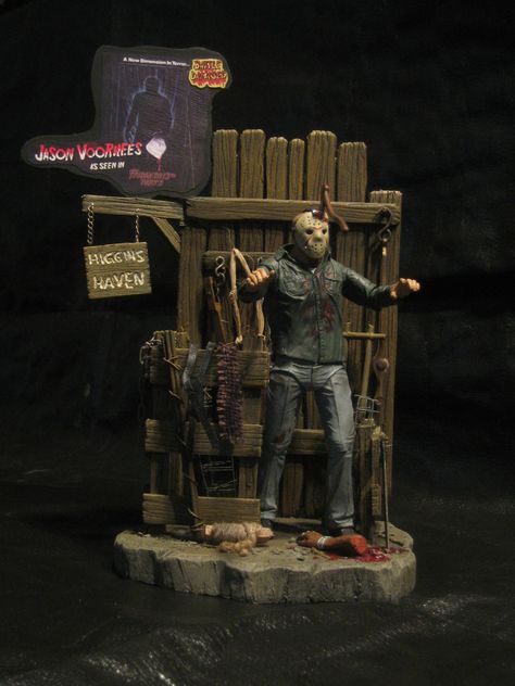 friday the 13th part3 diorama Horror Diorama Ideas, Creepy Diorama, Horror Movie Diorama, Horror Diorama, Dracula Diorama, Action Figure Diorama, Horror Movie Figures, Horror Collectibles, Horror Scene