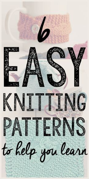 6 Easy Knitting Patterns to Help You Learn --- Once you've figured out basic stitches, the next problem is how to reinforce what you've learned. Knitting patterns can help with that, so I've collected a few easy knitting patterns that have helped me! || diybudgetgirl.com #knitting #patterns #free #easy Knitting Beginners, Learn To Knit, Knitting Patterns Free Beginner, Easy Knitting Projects, Knitting Basics, Basic Stitches, Beginner Knitting Patterns, Easy Knit, Beginner Knitting Projects