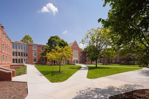 John Carroll University - Murphy Hall Dormitory | Hasenstab Architects #Dorm #ResidenceHall Johnson C Smith University, John Carroll University, Withrow Hall Miami University, Higher Education Design, University Lecture Hall, Jansport Backpacks Big Student, Indiana University Assembly Hall, University Dorms, Residence Hall